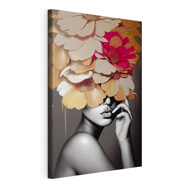 Cuadros Mujer con flores en la cabeza (SKU: s35442) Cuadros Cuadros Mujer con flores en la cabeza (SKU: s35442)