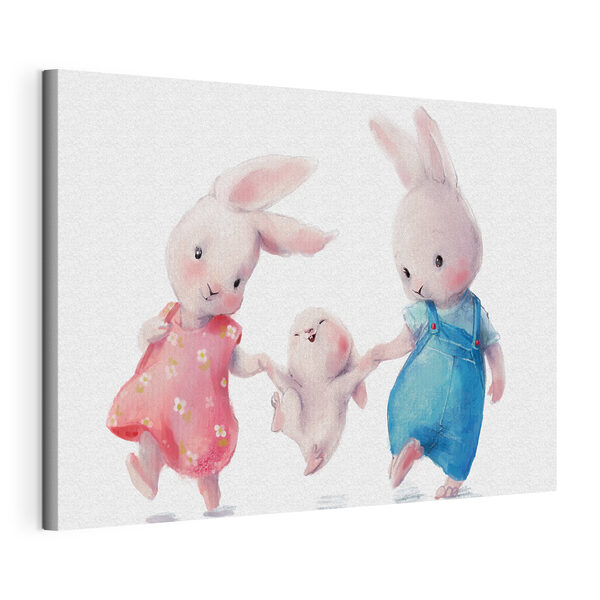 Cuadros Un grupo de conejitos cogidos de la mano (SKU: s34997) Cuadros Cuadros Un grupo de conejitos cogidos de la mano (SKU: s34997)