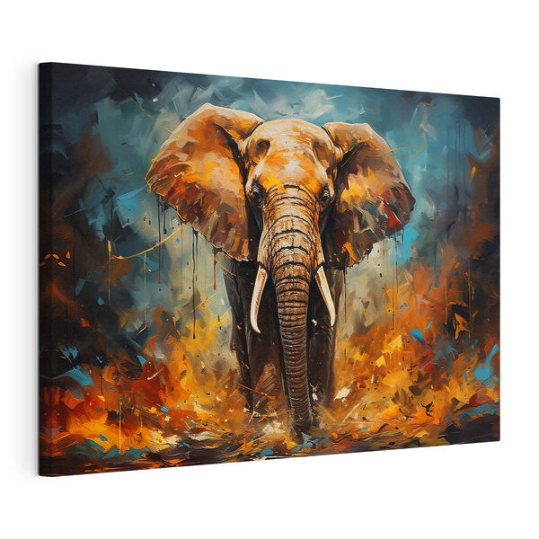 Cuadros Un elefante con colmillos y sucio (SKU: s35505) Cuadros Cuadros Un elefante con colmillos y sucio (SKU: s35505)
