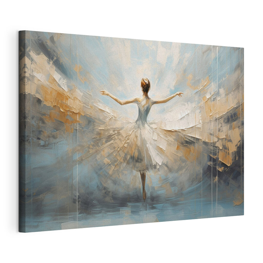 A painting of a woman dancing