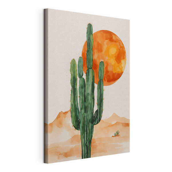 Cuadros Cuadro de un cactus y un sol (SKU: s36269) Cuadros Cuadros Cuadro de un cactus y un sol (SKU: s36269)