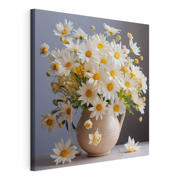 Un jarrón con flores blancas Cuadros Un jarrón con flores blancas