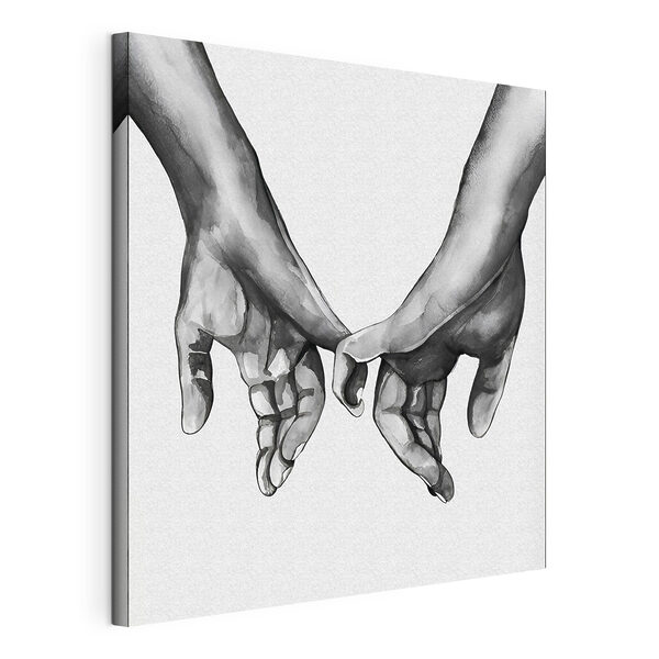 Cuadros Un dibujo de dos manos entrelazadas (SKU: s36848) Cuadros Cuadros Un dibujo de dos manos entrelazadas (SKU: s36848)