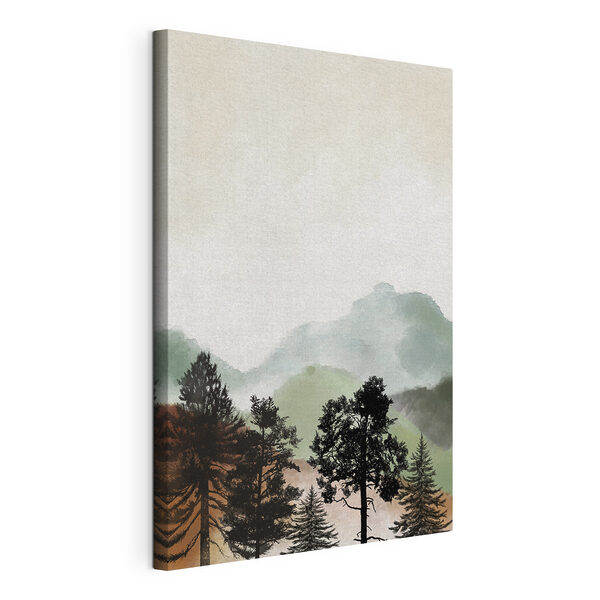 Cuadros Un paisaje con árboles y montañas (SKU: s36603) Cuadros Cuadros Un paisaje con árboles y montañas (SKU: s36603)