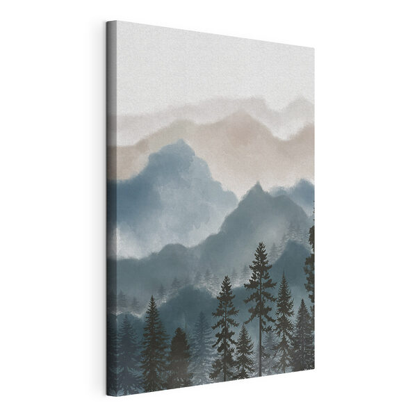 Cuadros Cuadros Un paisaje de montañas y árboles (SKU: s36607)