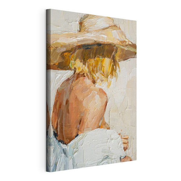 Cuadros Un cuadro en el que aparece una mujer con sombrero (SKU: s37061) Cuadros Cuadros Un cuadro en el que aparece una mujer con sombrero (SKU: s37061)