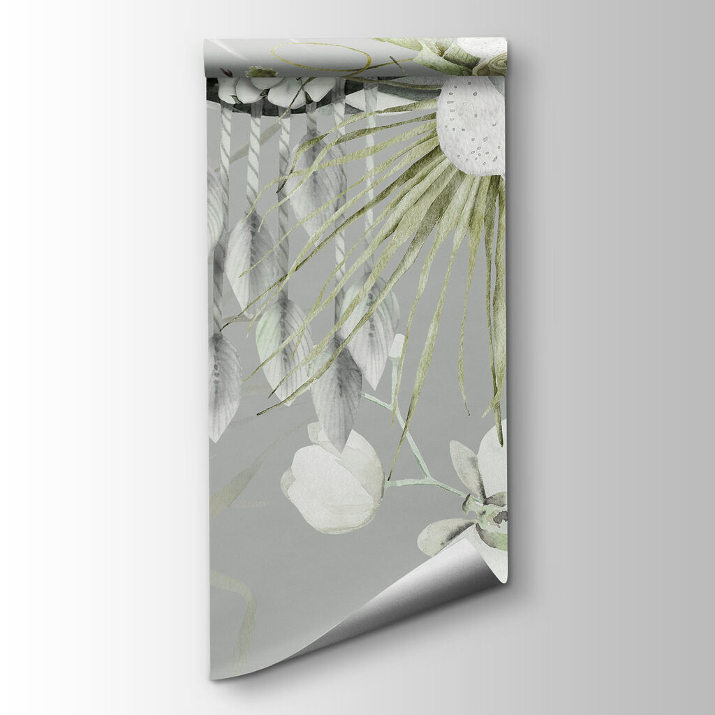 Floral pattern with birds and flowers