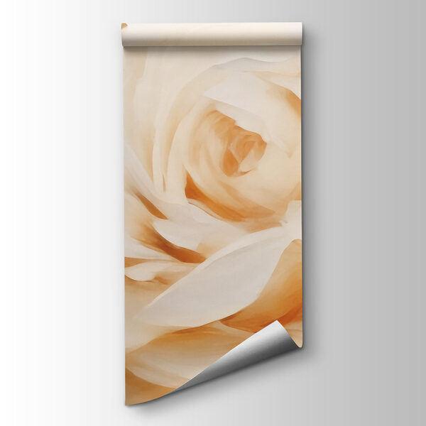 Painting of white roses