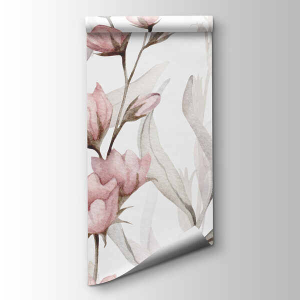 Painting of flowers and leaves