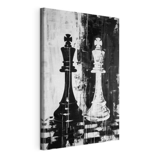 Cuadros Un cuadro en blanco y negro de una pieza de ajedrez (SKU: s38642) Cuadros Cuadros Un cuadro en blanco y negro de una pieza de ajedrez (SKU: s38642)
