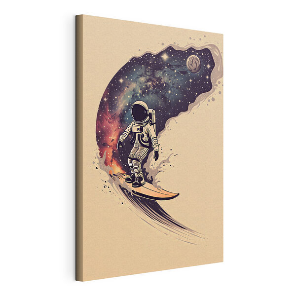Cuadros Un astronauta montado en una tabla de surf (SKU: s38636) Cuadros Cuadros Un astronauta montado en una tabla de surf (SKU: s38636)