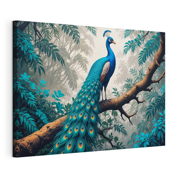 Cuadros Un pavo real en la rama de un árbol (SKU: s39401) Cuadros Cuadros Un pavo real en la rama de un árbol (SKU: s39401)