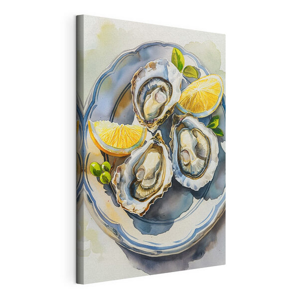 Cuadros Cuadros Plato de ostras y limones (SKU: s39711)
