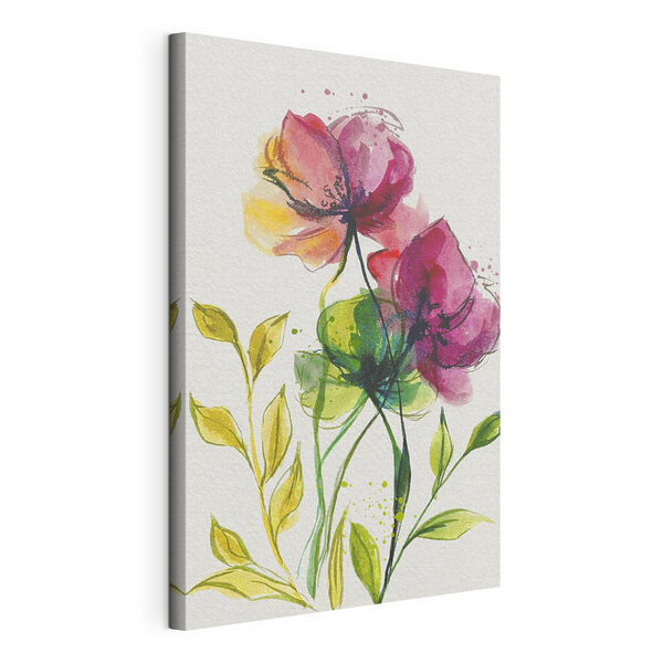 Cuadros Pintura de flores y hojas (SKU: s39768) Cuadros Cuadros Pintura de flores y hojas (SKU: s39768)
