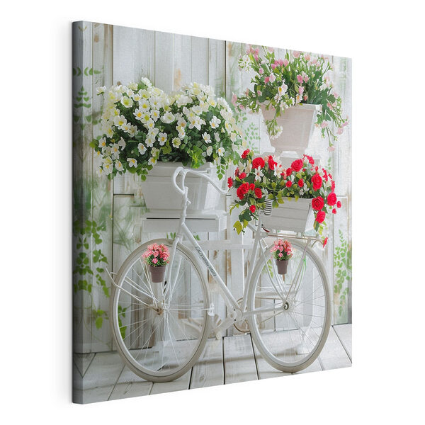 Cuadros Bicicleta con flores en las cestas (SKU: s39242) Cuadros Cuadros Bicicleta con flores en las cestas (SKU: s39242)