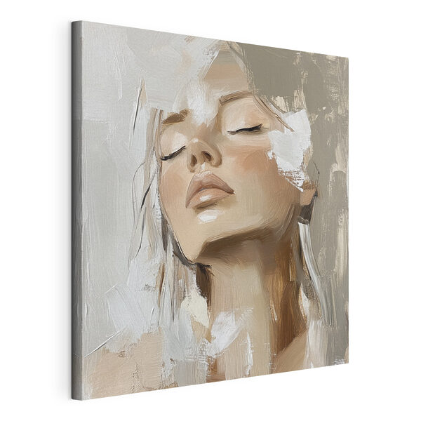 Cuadros Mujer con los ojos cerrados (SKU: s39910) Cuadros Cuadros Mujer con los ojos cerrados (SKU: s39910)