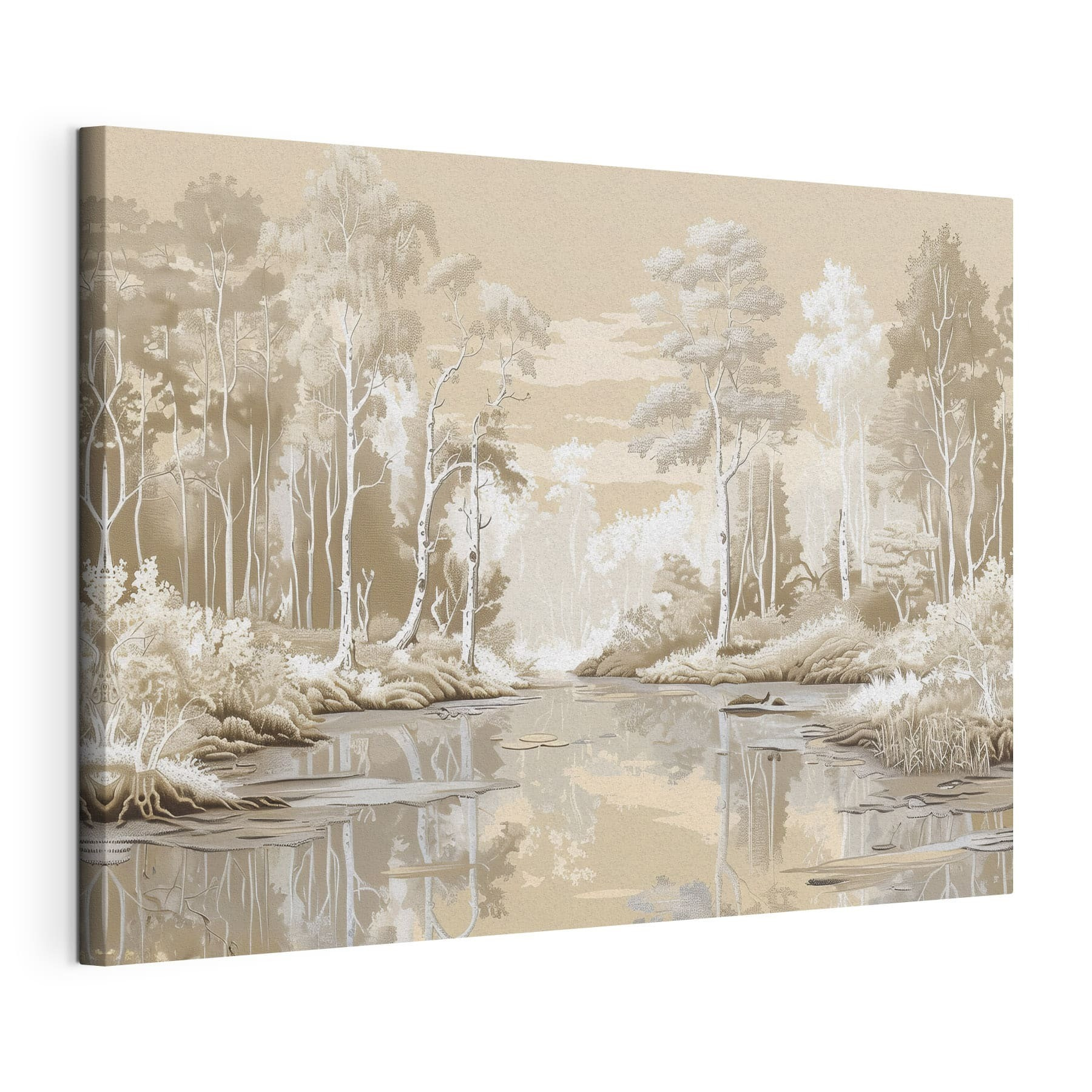 River with trees and plants