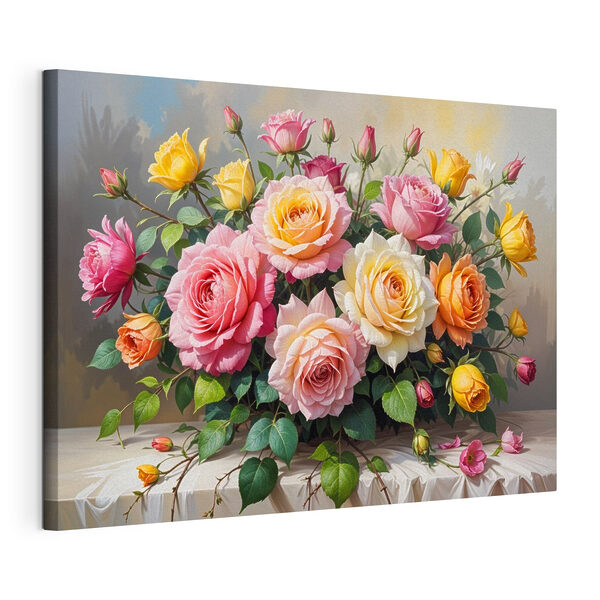 Cuadros Ramo de flores sobre una mesa (SKU: s40149) Cuadros Cuadros Ramo de flores sobre una mesa (SKU: s40149)