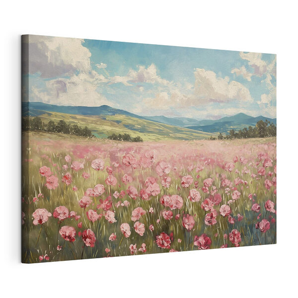Cuadros Campo de flores rosas (SKU: s40232) Cuadros Cuadros Campo de flores rosas (SKU: s40232)