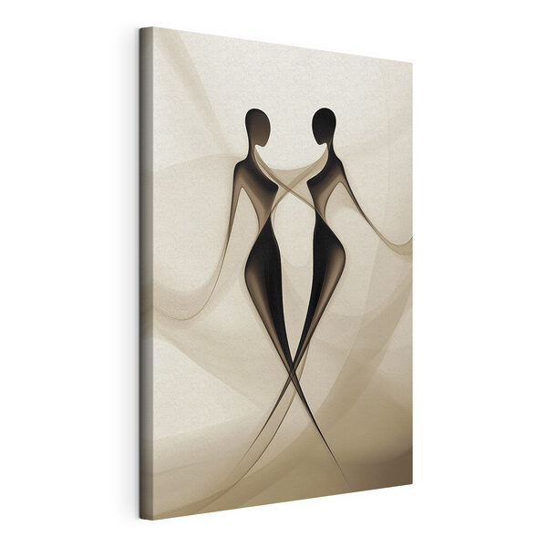 Cuadros Un par de mujeres vestidas de blanco y negro (SKU: s40279) Cuadros Cuadros Un par de mujeres vestidas de blanco y negro (SKU: s40279)