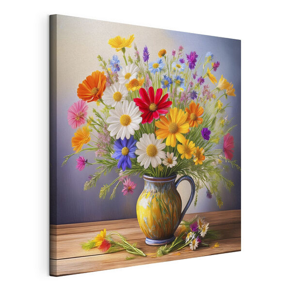 Cuadros Flores de colores en un jarrón (SKU: s40707) Cuadros Cuadros Flores de colores en un jarrón (SKU: s40707)