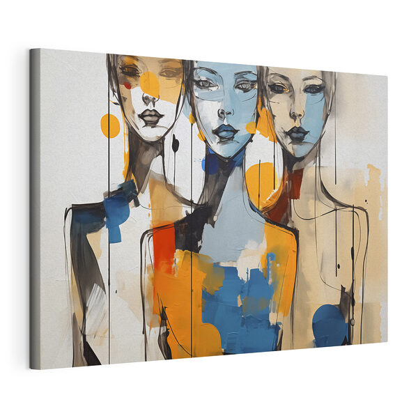 Cuadros Pintura de rostros femeninos