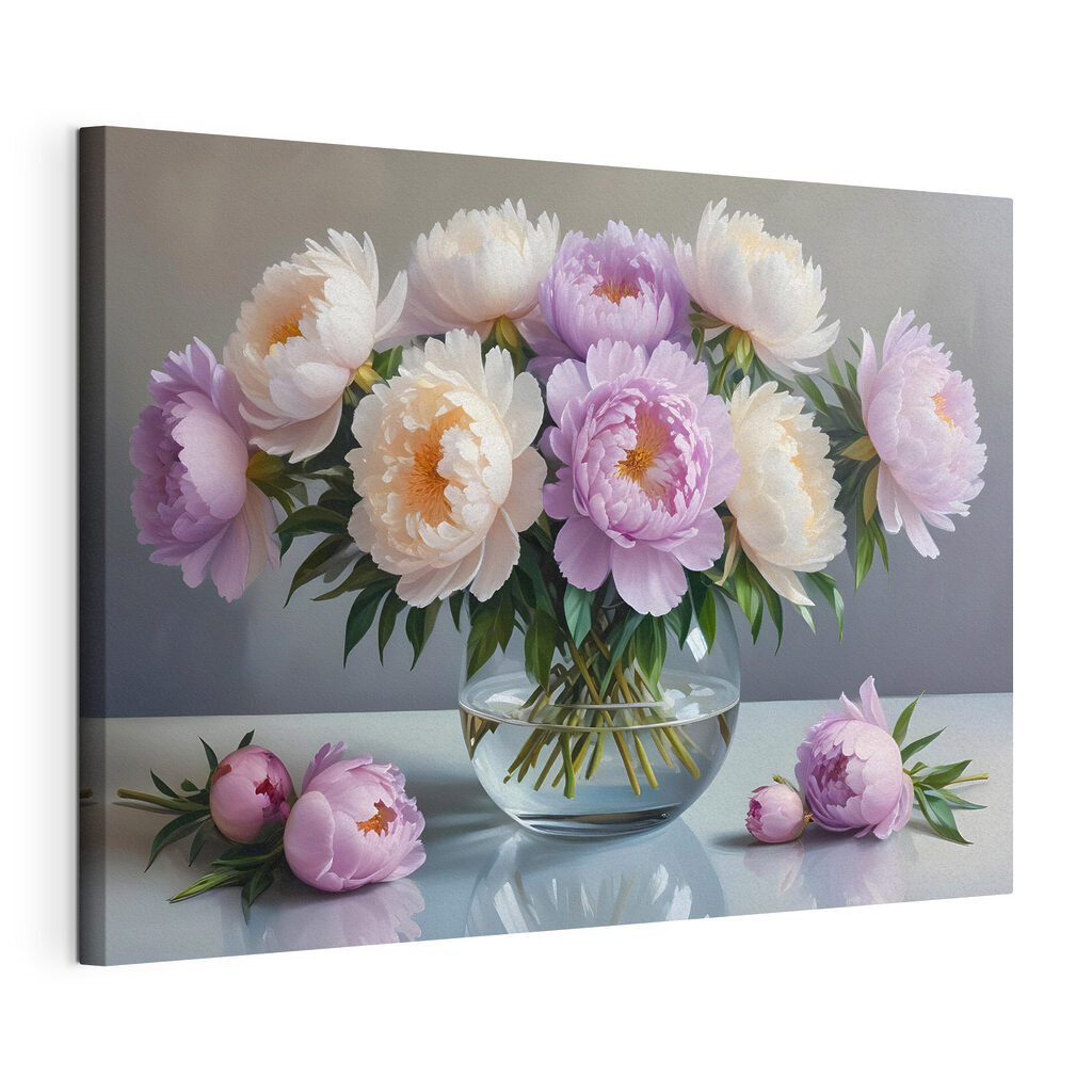 Vase of flowers on a table