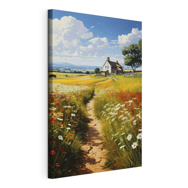 Cuadros Sendero a través de un campo de flores (SKU: s41109) Cuadros Cuadros Sendero a través de un campo de flores (SKU: s41109)