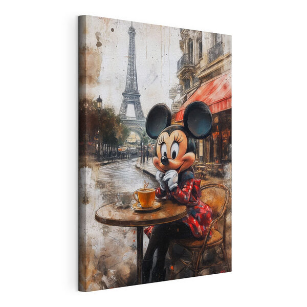 Cuadros Personaje de dibujos animados sentado a una mesa con una taza de té (SKU: s40972) Cuadros Cuadros Personaje de dibujos animados sentado a una mesa con una taza de té (SKU: s40972)