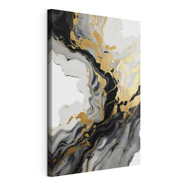 Cuadros Los fluidos motivos en blanco y negro se unen (SKU: s41290) Cuadros Cuadros Los fluidos motivos en blanco y negro se unen (SKU: s41290)