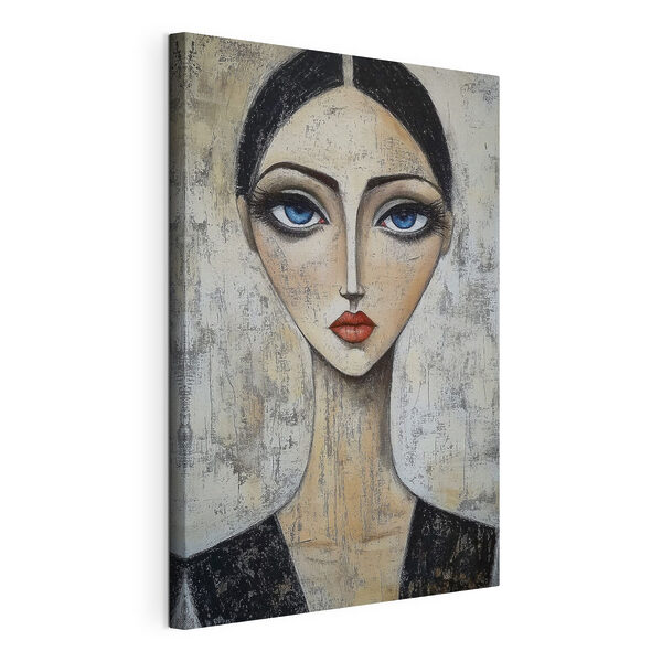 Cuadros Cuadro de una mujer de ojos azules