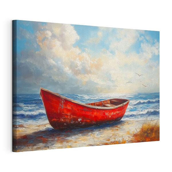 Cuadros Cuadros Cuadro de un barco en una playa (SKU: s42009)