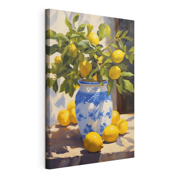 Cuadros Cuadros Cuadro de limones en un jarrón (SKU: s41790)