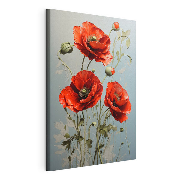 Cuadros Amapolas de un rojo intenso en plena floración (SKU: s41773) Cuadros Cuadros Amapolas de un rojo intenso en plena floración (SKU: s41773)