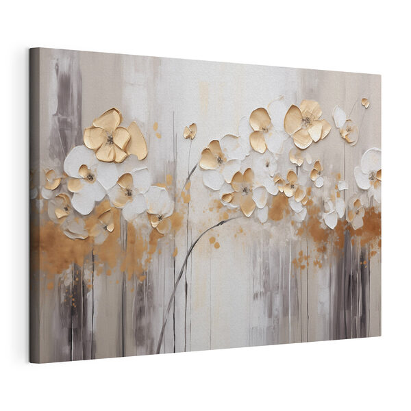 Cuadros Cuadros Pintura de flores en una pared (SKU: s42713)