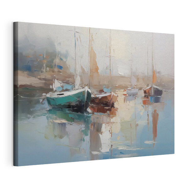 Cuadros Cuadros Cuadro de barcos en un puerto (SKU: s42743)