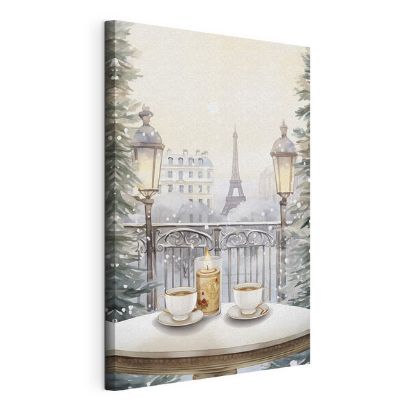 Cuadros Cuadro que representa un juego de té en un balcón con una torre alta al fondo (SKU: s42799) Cuadros Cuadros Cuadro que representa un juego de té en un balcón con una torre alta al fondo (SKU: s42799)