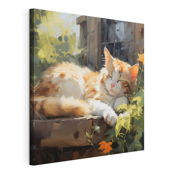 Cuadros Gato tumbado en una repisa (SKU: s42900) Cuadros Cuadros Gato tumbado en una repisa (SKU: s42900)