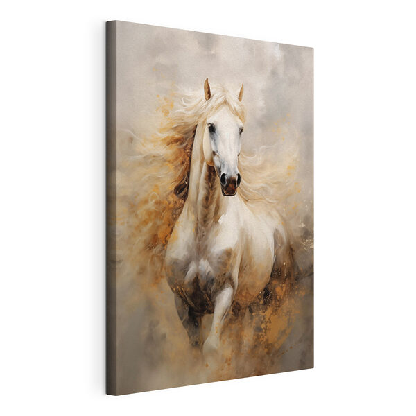 Cuadros Cuadro de un caballo blanco con una larga crin (SKU: s42932) Cuadros Cuadros Cuadro de un caballo blanco con una larga crin (SKU: s42932)