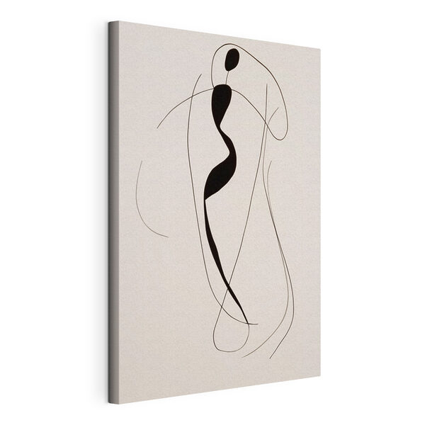 Dibujo en blanco y negro de una mujer Cuadros Dibujo en blanco y negro de una mujer