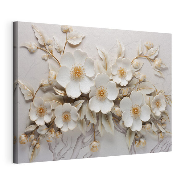 Cuadros Diseño floral intrincado en tonos suaves