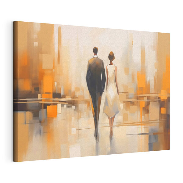Cuadros Un hombre y una mujer caminando por la calle (SKU: s43516) Cuadros Cuadros Un hombre y una mujer caminando por la calle (SKU: s43516)