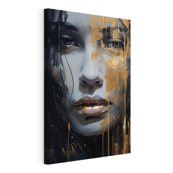 Cuadros Un retrato llamativo con toques atrevidos (SKU: s43572) Cuadros Cuadros Un retrato llamativo con toques atrevidos (SKU: s43572)