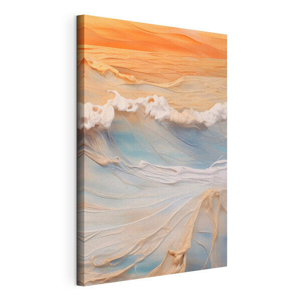 Cuadros Las tranquilas olas del mar al atardecer (SKU: s43593) Cuadros Cuadros Las tranquilas olas del mar al atardecer (SKU: s43593)