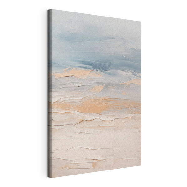 Cuadros Olas abstractas en suaves tonos pastel