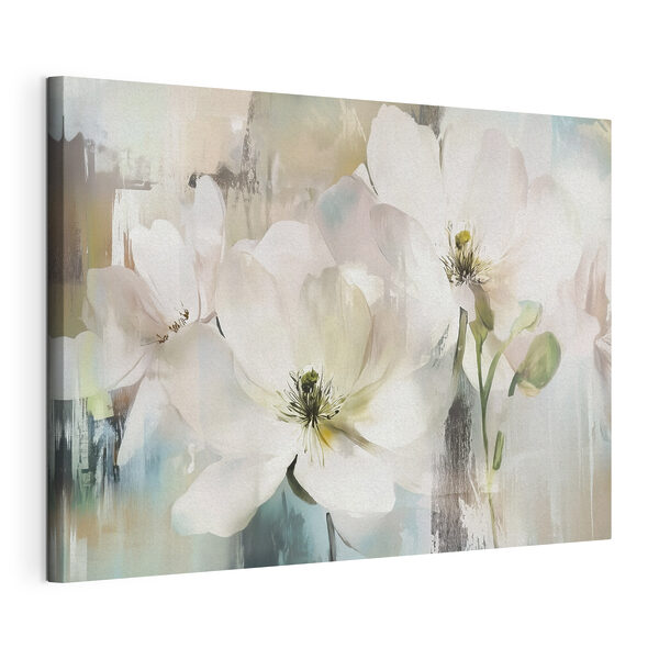 Cuadros Cuadros Delikadas flores en tonos suaves (SKU: s43903)