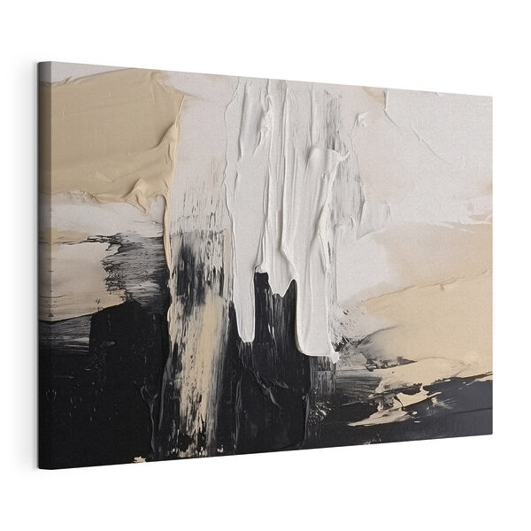 Cuadros Pintura blanca y negra sobre una superficie blanca (SKU: s43974) Cuadros Cuadros Pintura blanca y negra sobre una superficie blanca (SKU: s43974)
