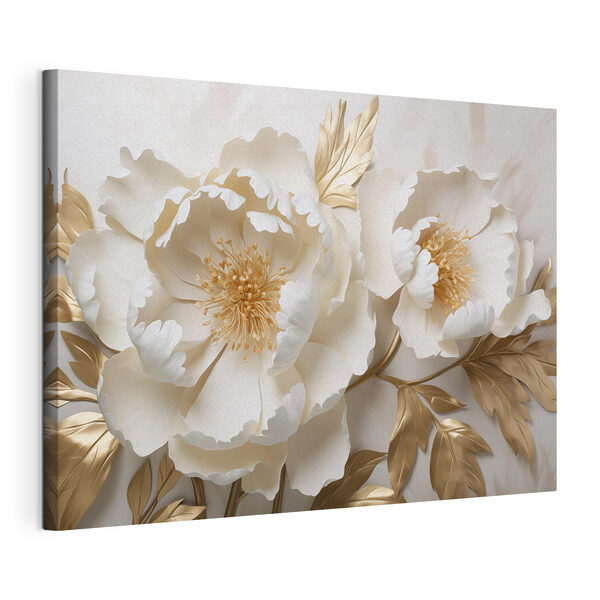 Cuadros Cuadros Delikadas flores en tonos suaves (SKU: s44287)