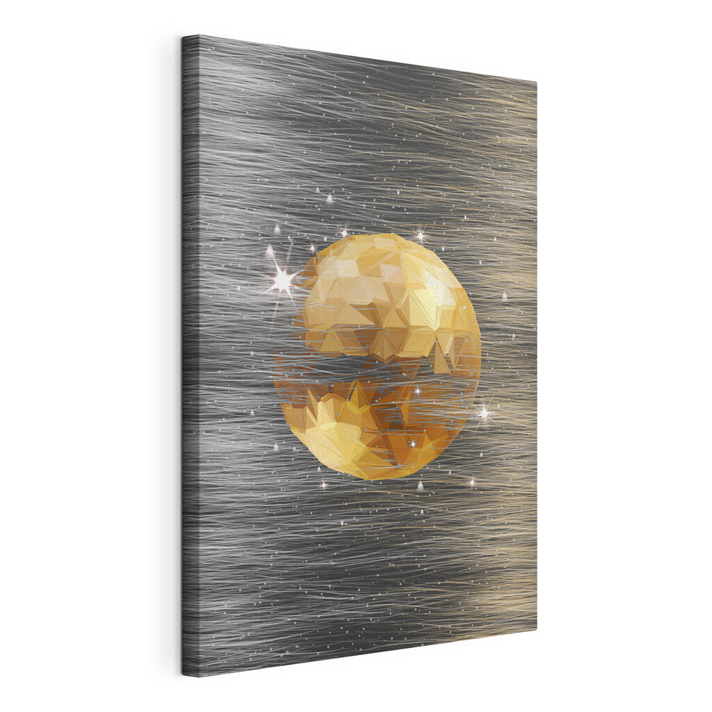 Geometric orb in swirling background Geometric orb in swirling background