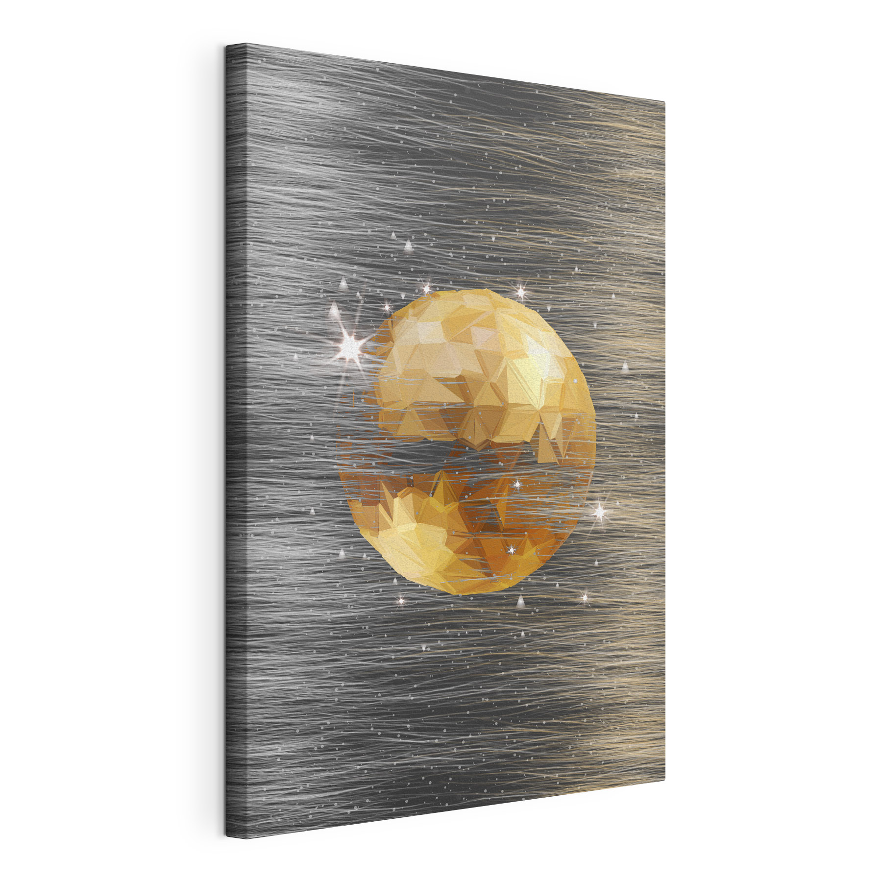Geometric orb in swirling background Geometric orb in swirling background